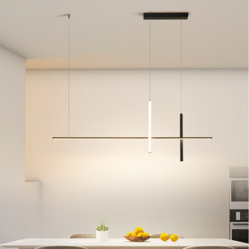 Arisha Modern Pendant Light /Acrylic Black/White Dining Room - Letslighting