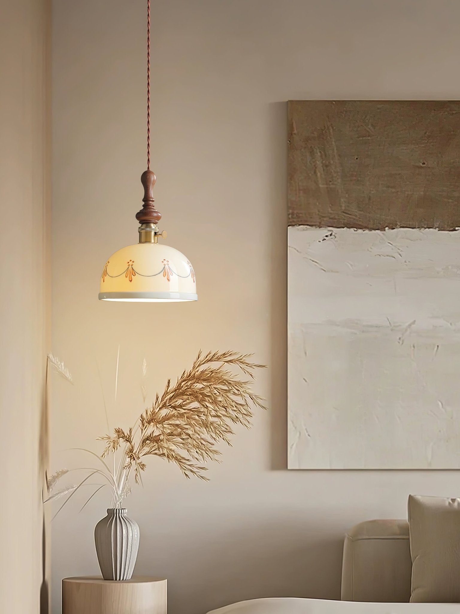 Roselind Vintage Ceramic Pendant Light