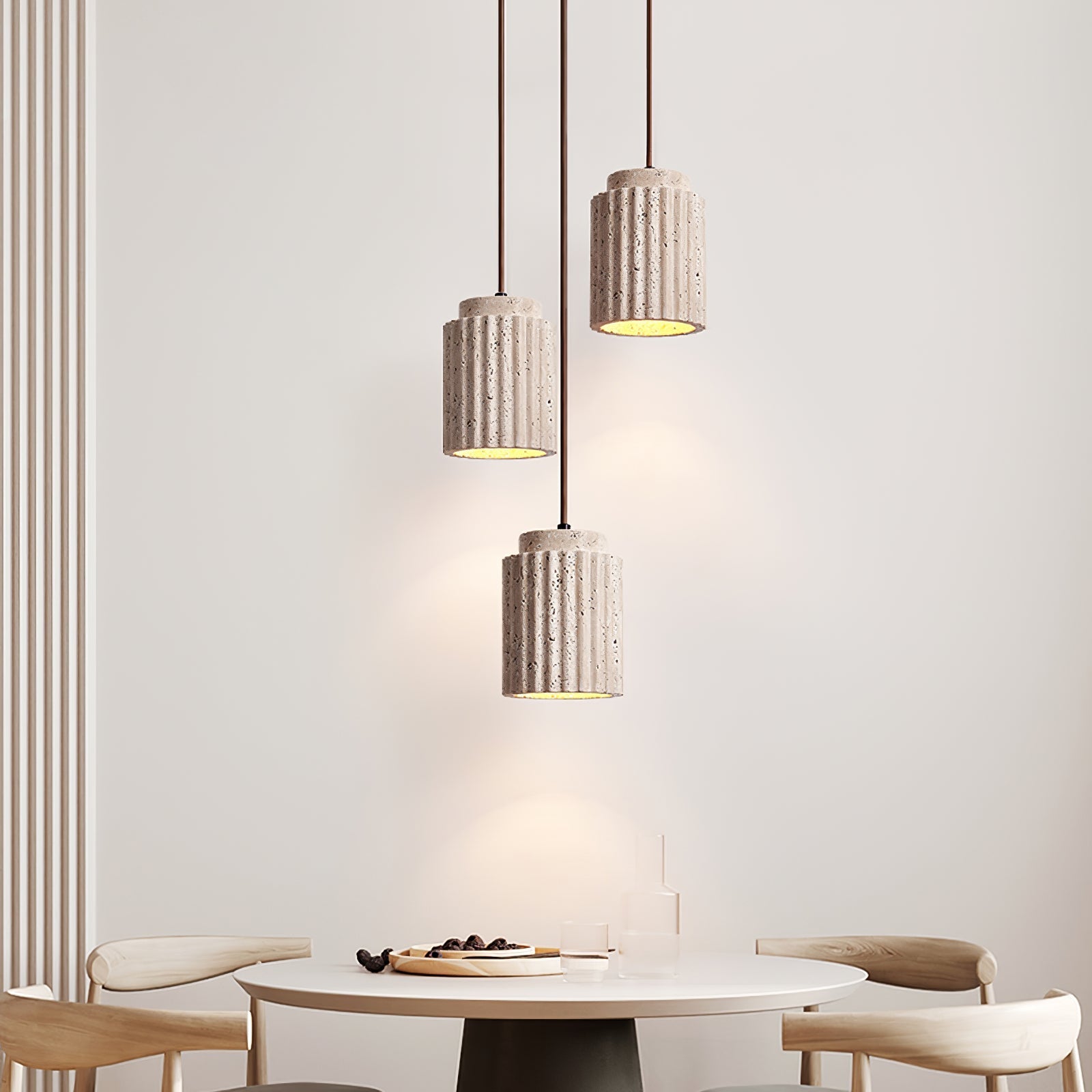 Mysolel Travertine Pendant Light