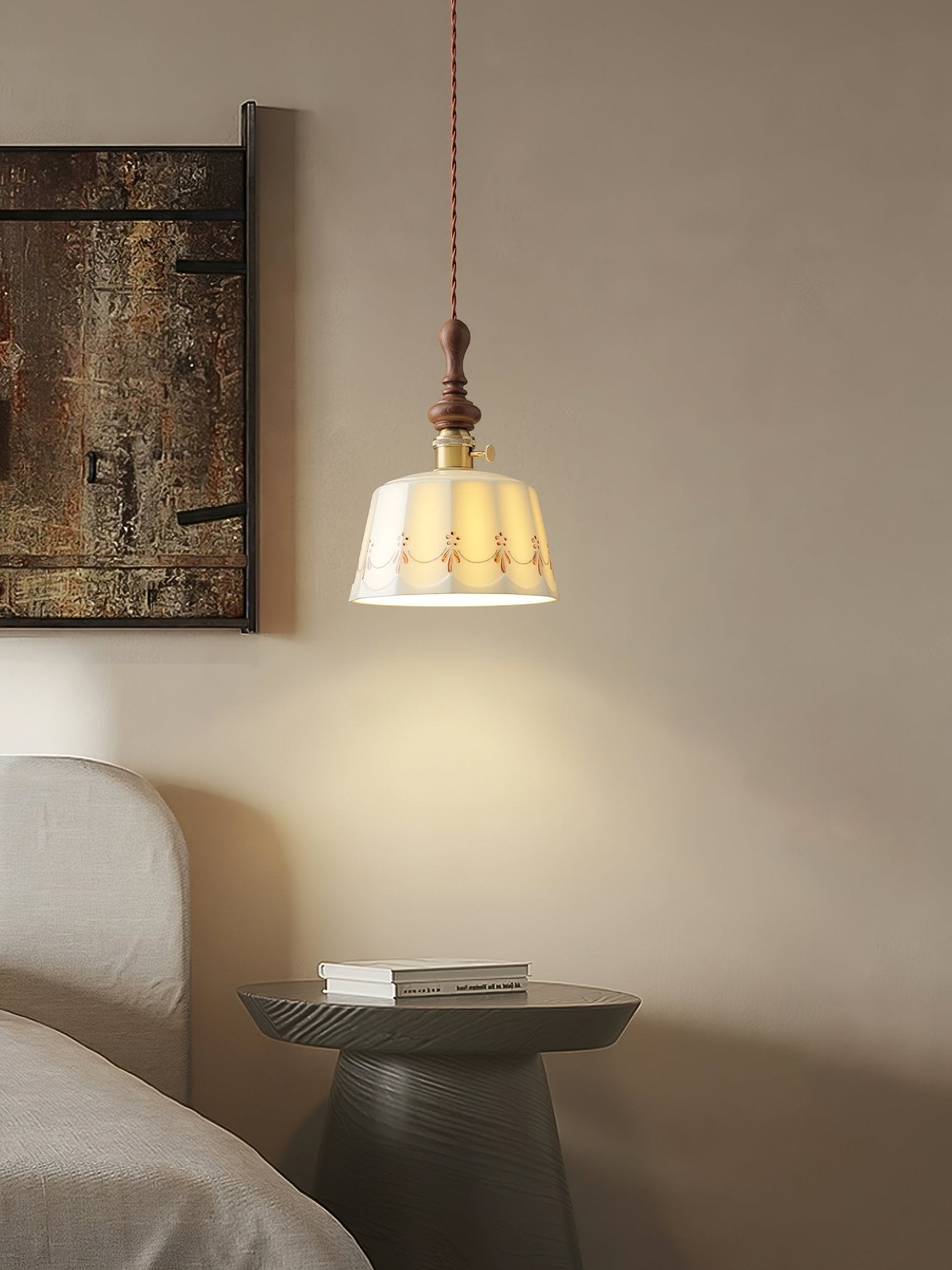 Roselind Vintage Ceramic Pendant Light