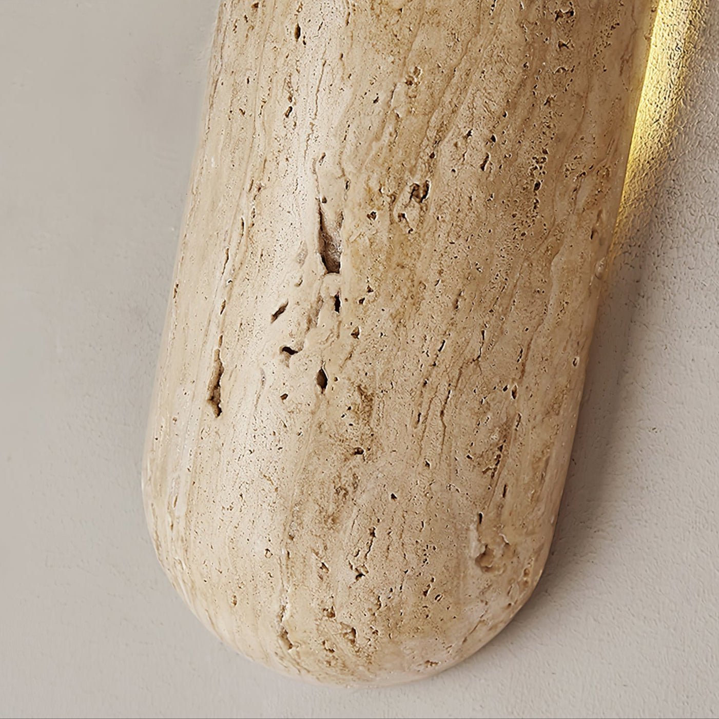 Lumen Modern Travertine Wall Light