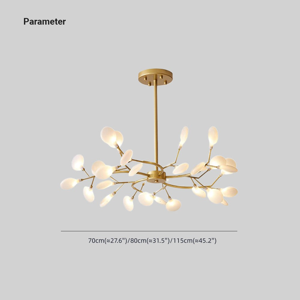 Olivia Unique Branch Firefly Art Deco Chandelier Living Room - Letslighting