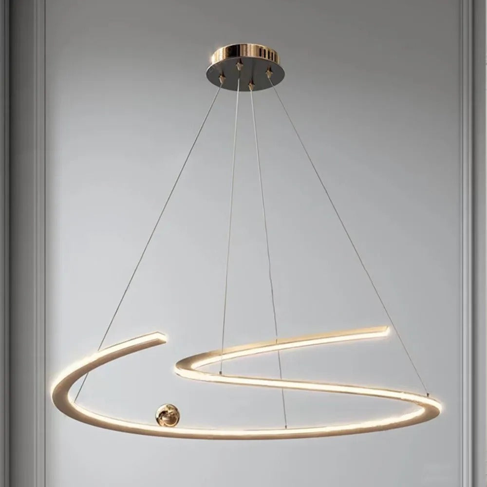 Arisha Minimalist Linear Metal Pendant Light