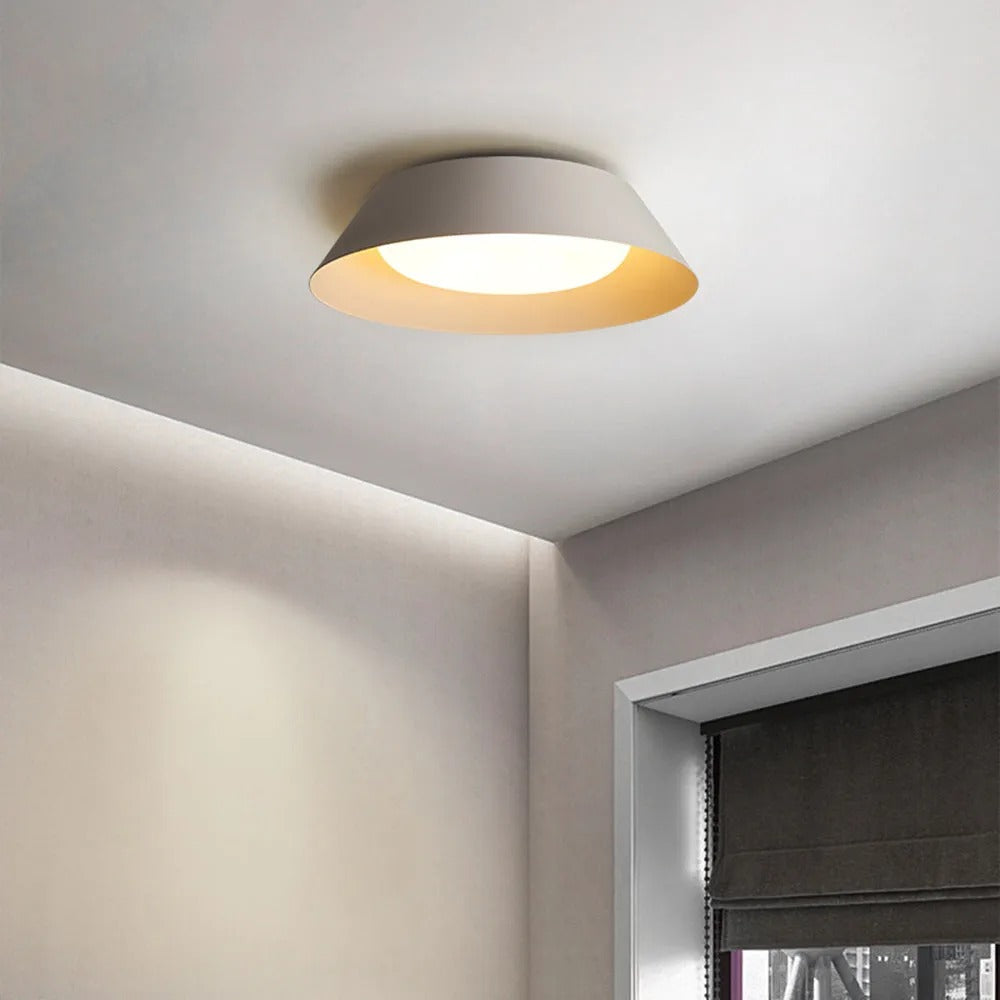 Arisha Nordic Bowl Metal Acrylic Flush Mount Ceiling Light
