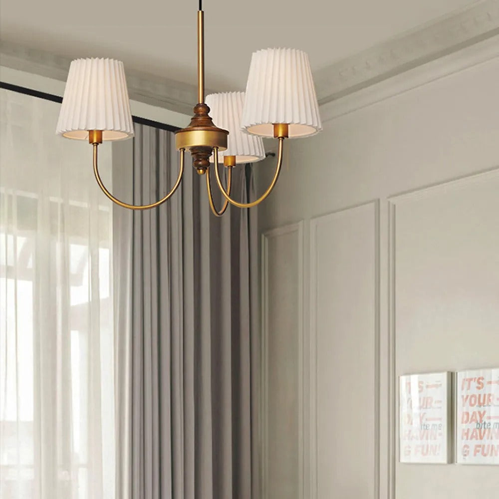 Silva Modern Retro Fabric Chandelier - Letslighting
