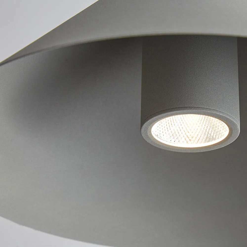 Arisha Minimalist Cone Metal Pendant Light, Gray