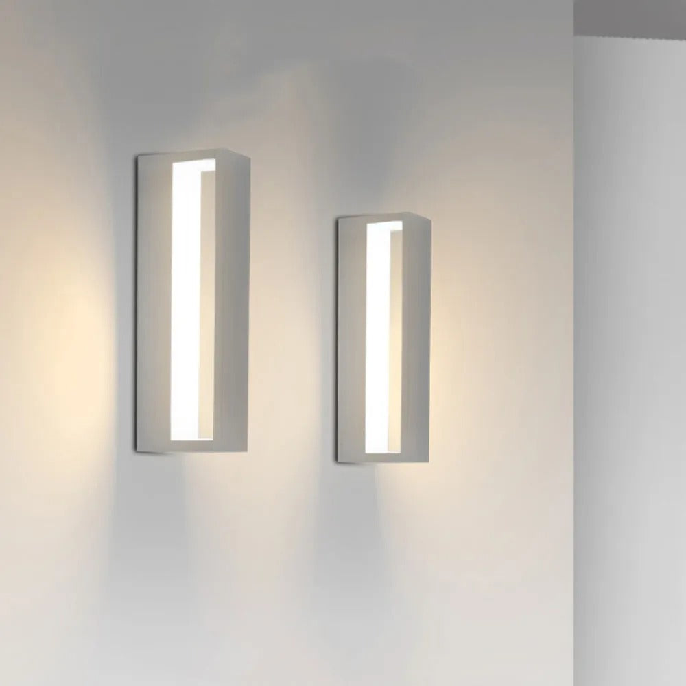 Ray Modern Hollow Metal Acrylic Outdoor Wall Lamp