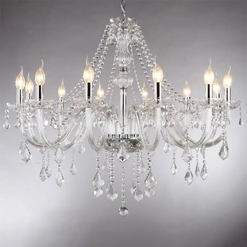 Silva Luxury Candlestick Crystal Chandelier - Letslighting