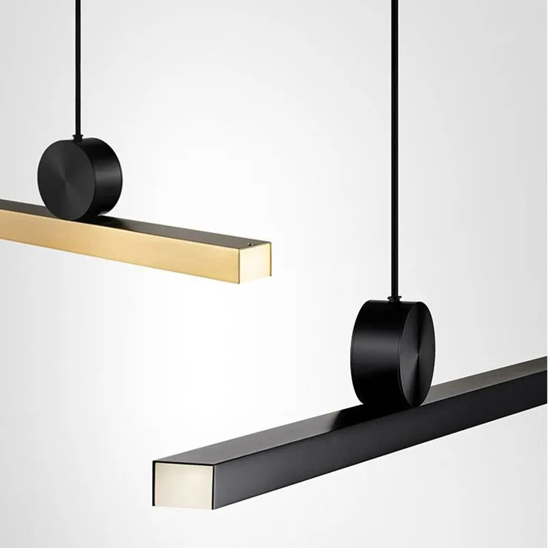 Arisha Pendant Light Asymmetrical Linear Modern Metal Study - Letslighting