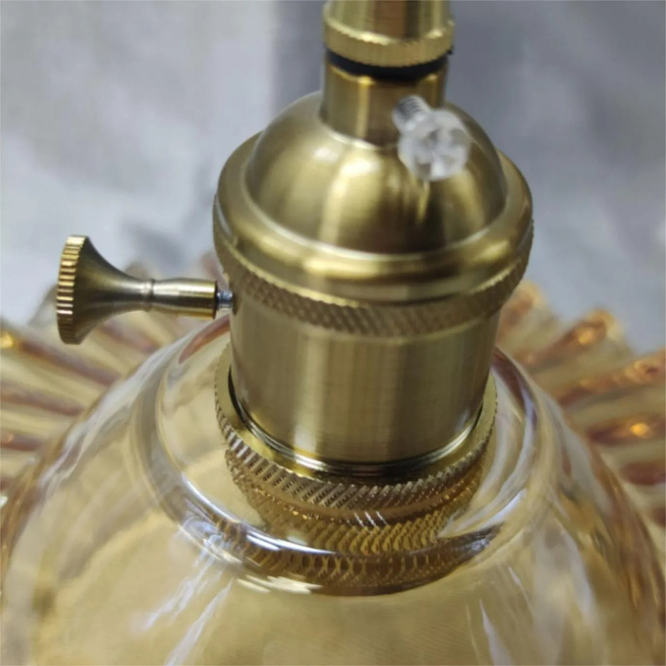 Valentina Retro LED Flower Pendant Light Glass Metal Dining Room - Letslighting