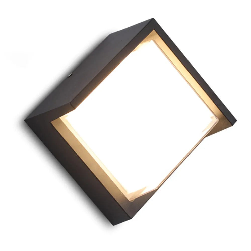 Ray Modern Square Metal Outdoor Wall Lamp - Letslighting