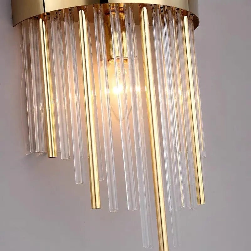 Ray Modern Metal Gold Wall Lamp Bedroom Living Room