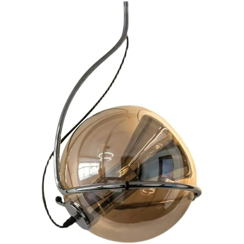 Valentina American Vintage Pendant Light Amber Glass Living Room/Bedroom/Dining Room - Letslighting