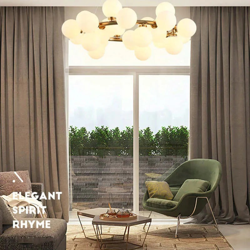 Valentina Chandelier Bubble, Magic Beans, Glass, Dining Room