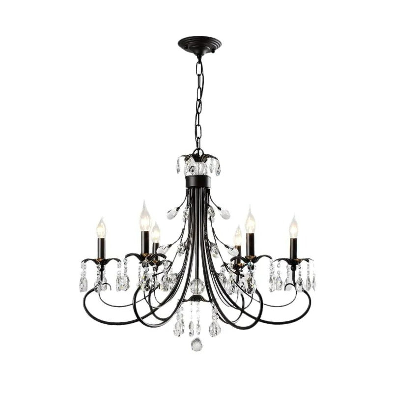 Silva Luxury Tiered Candle Metal Crystal Chandelier - Letslighting