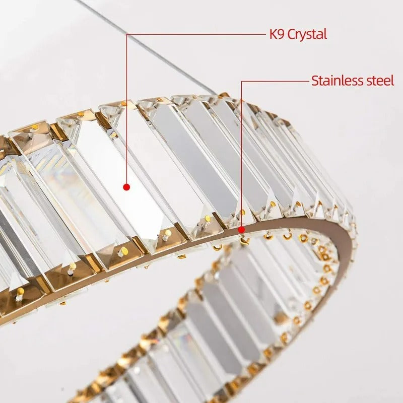 Kristy Elegant Round Crystal Chandelier - Letslighting