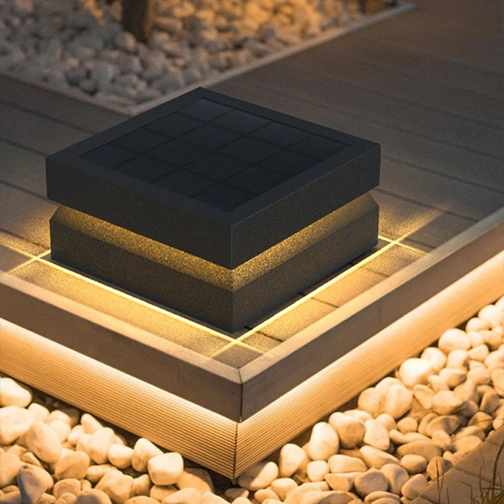 Ray Modern Concave Metal Outdoor Lamps Solar - Letslighting