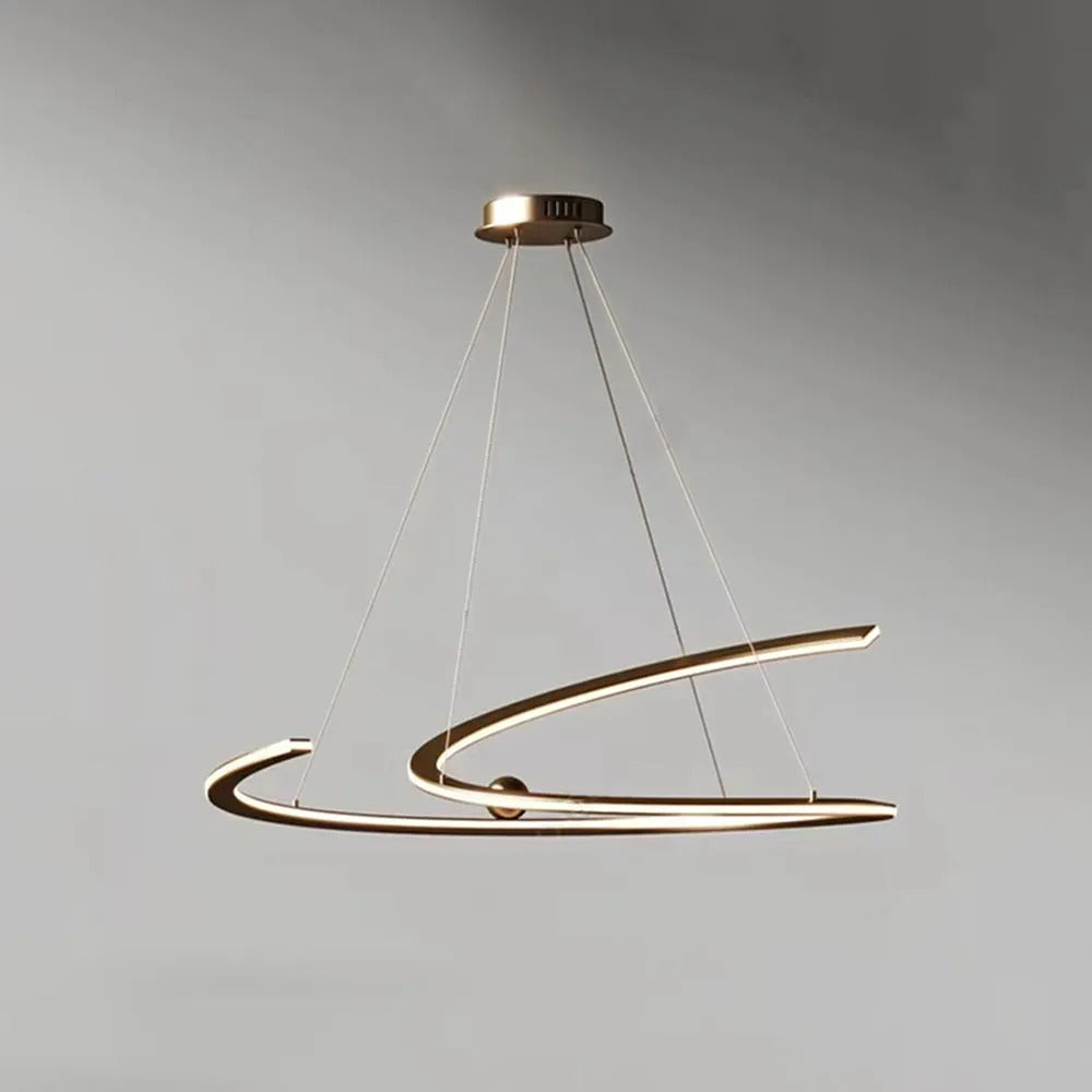Arisha Minimalist Linear Metal Pendant Light