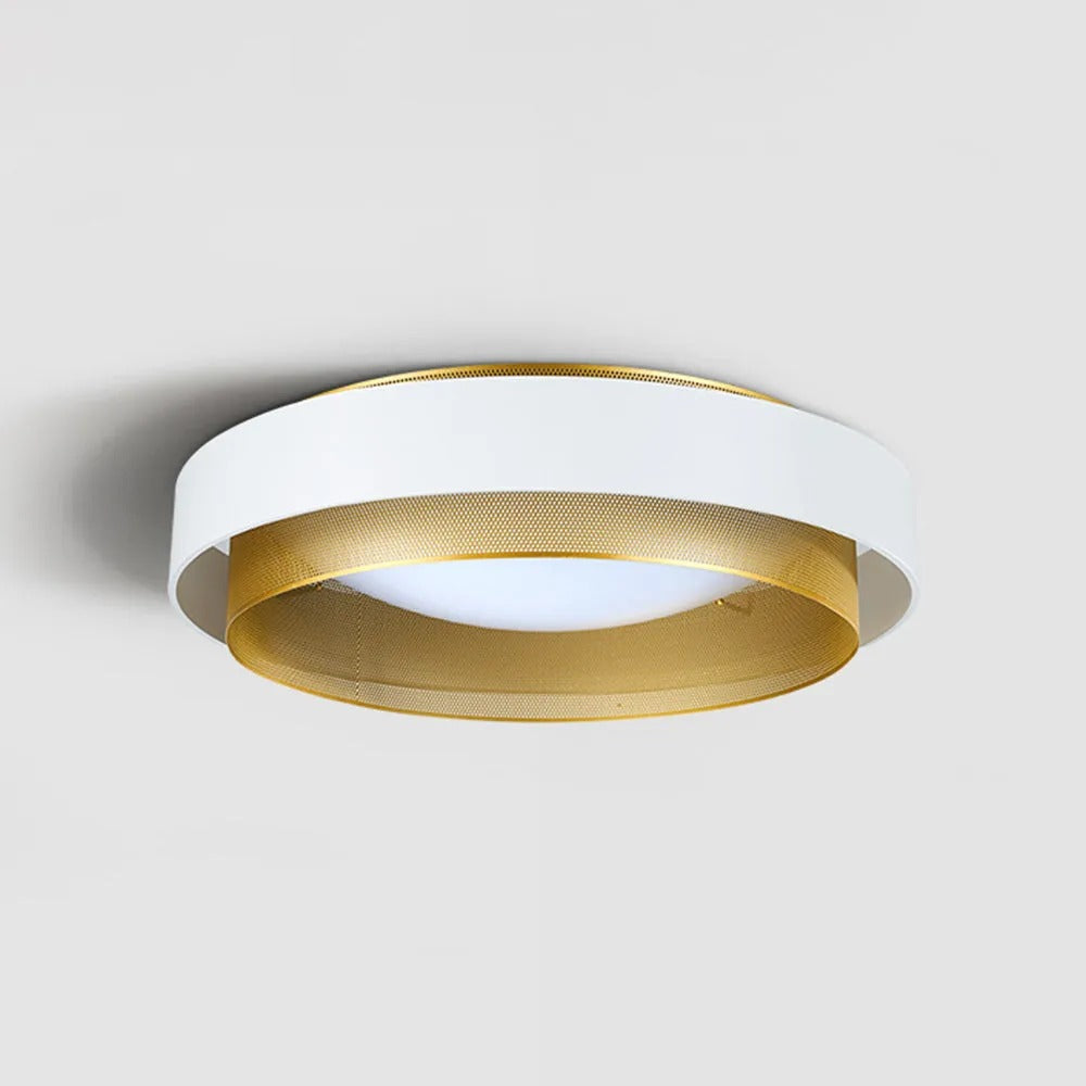Arisha Modern Ring Metal Acrylic Flush Mount Ceiling Light