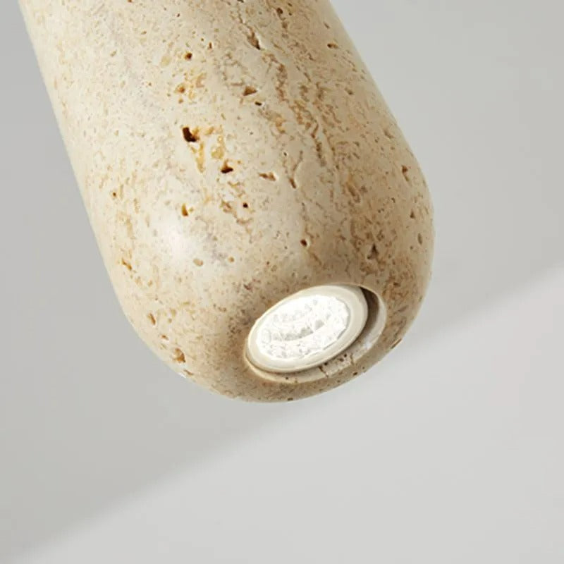 Muto Minimalist Wooden Pendant Light, Natural Wood Color