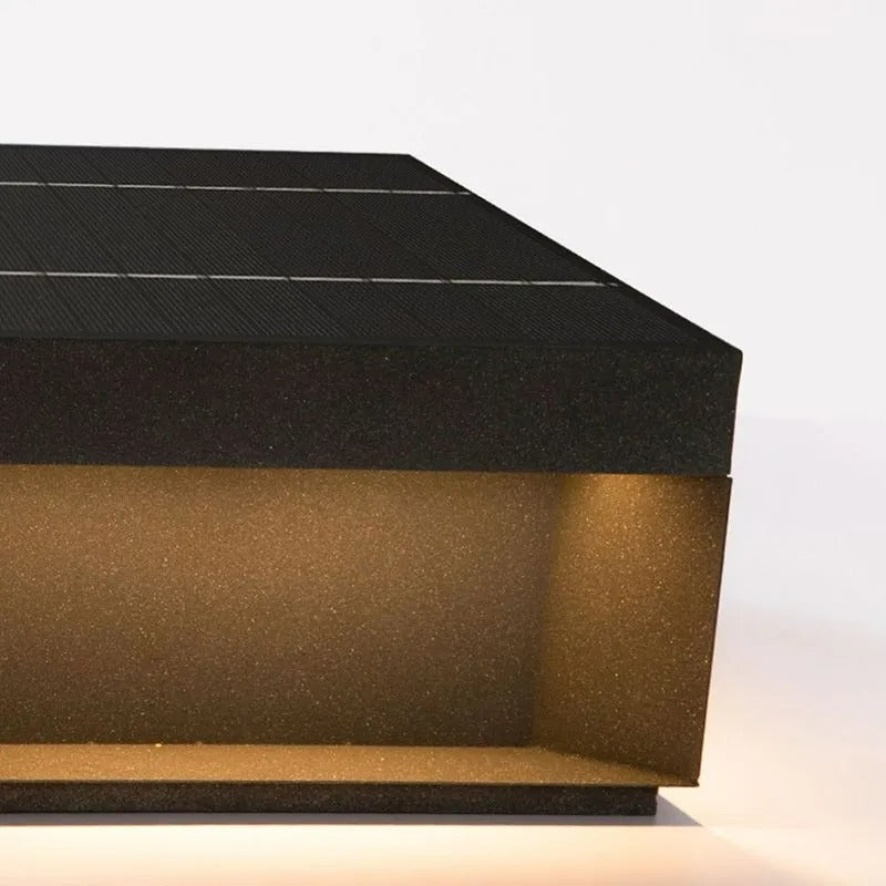 Ray Outdoor Post Lamps Modern Square Solar