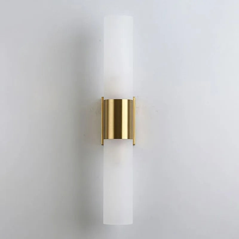 Arisha Modern Double Headed Metal Glass Vanity Wall Lamp