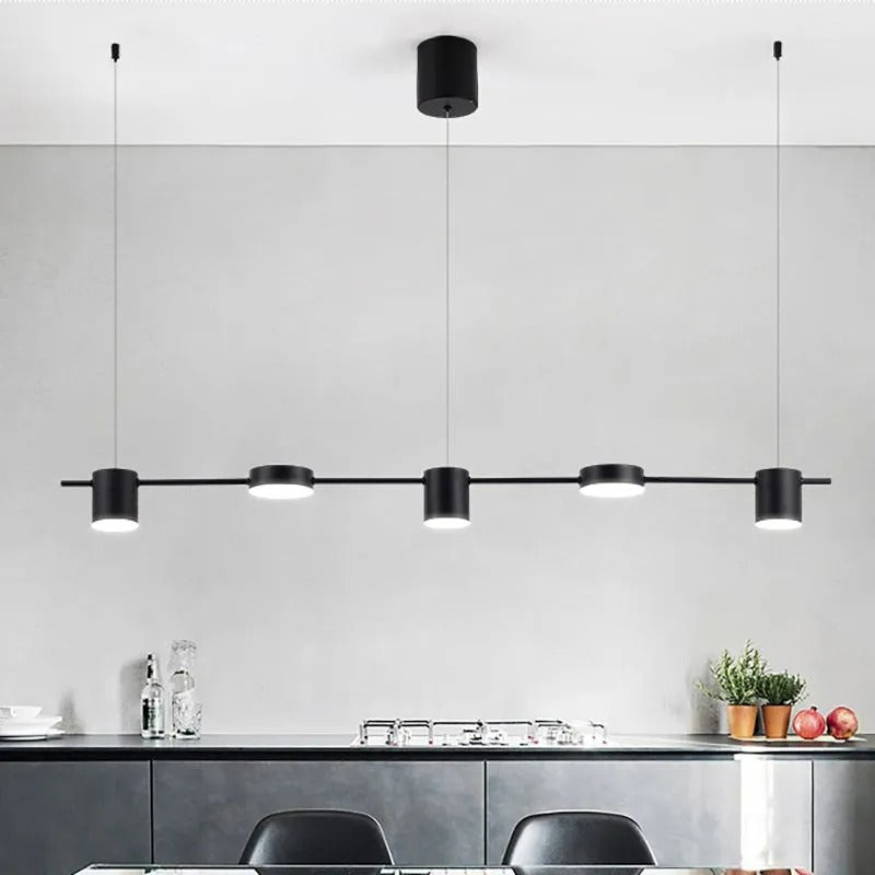 Arisha Metal Simple Linear Pendant Light 3/5Heads