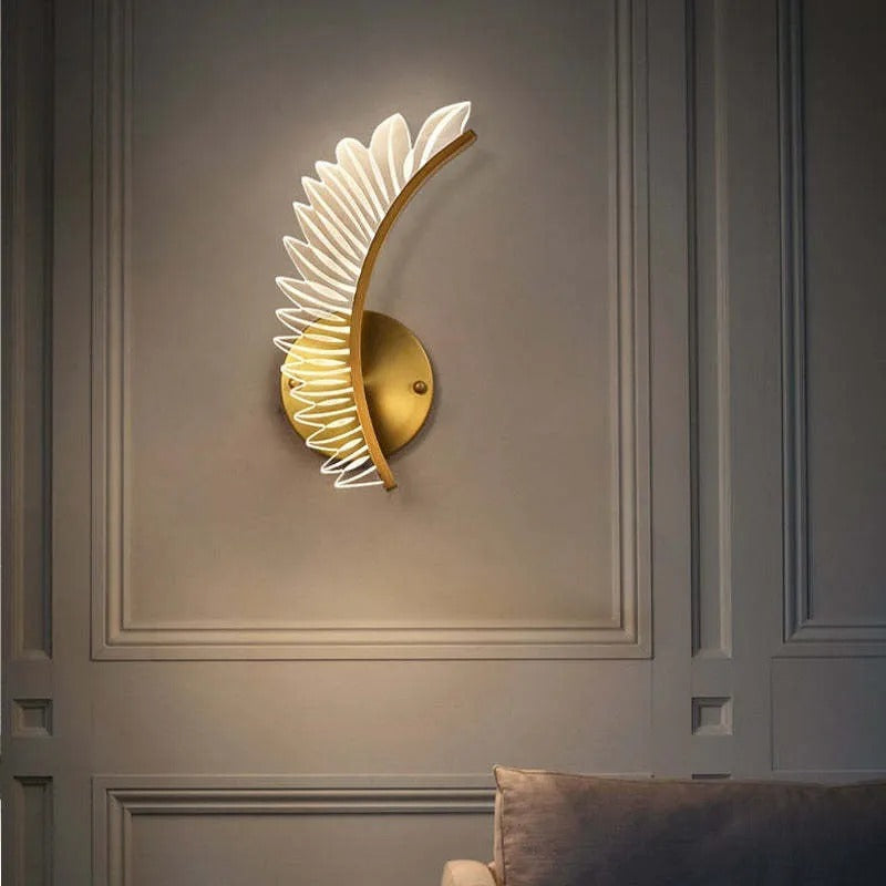 Kristy Modern Crystal Wall Lamp Wings Design Sconce for Bedroom - Letslighting