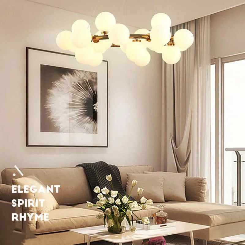 Valentina Chandelier Bubble, Magic Beans, Glass, Dining Room