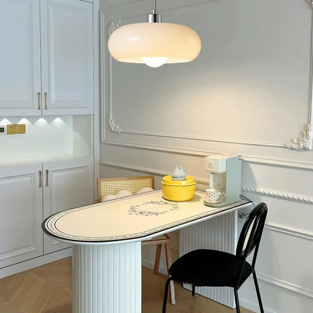 Valentina Bread Shape Glass Pendant Light Retro