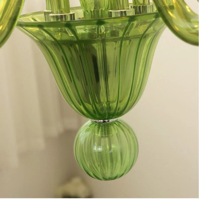 Silva Retro Chandelier Metal Glass Dining Room Living Room - Letslighting