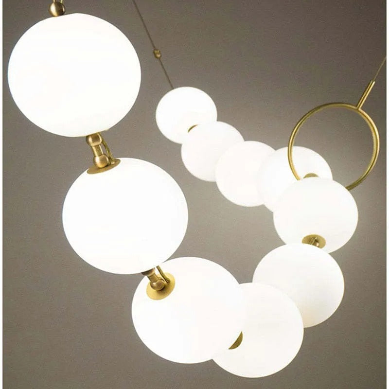 Valentina Postmodern Loft Ball Pendant Lamp Creative Necklace Design