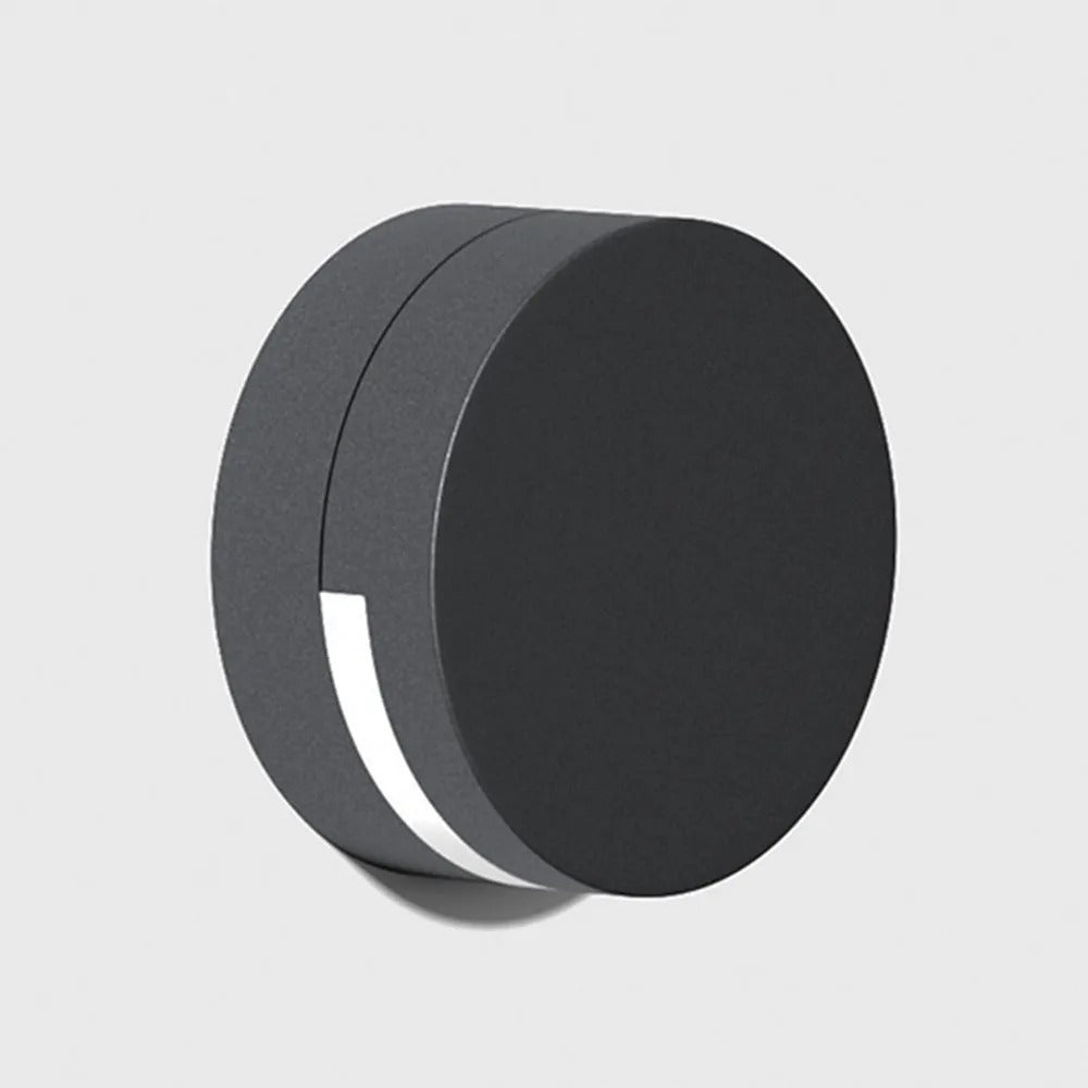 Ray Modern Minimalist Round Metal Glass Waterproof Outdoor Wall Lamp - Letslighting