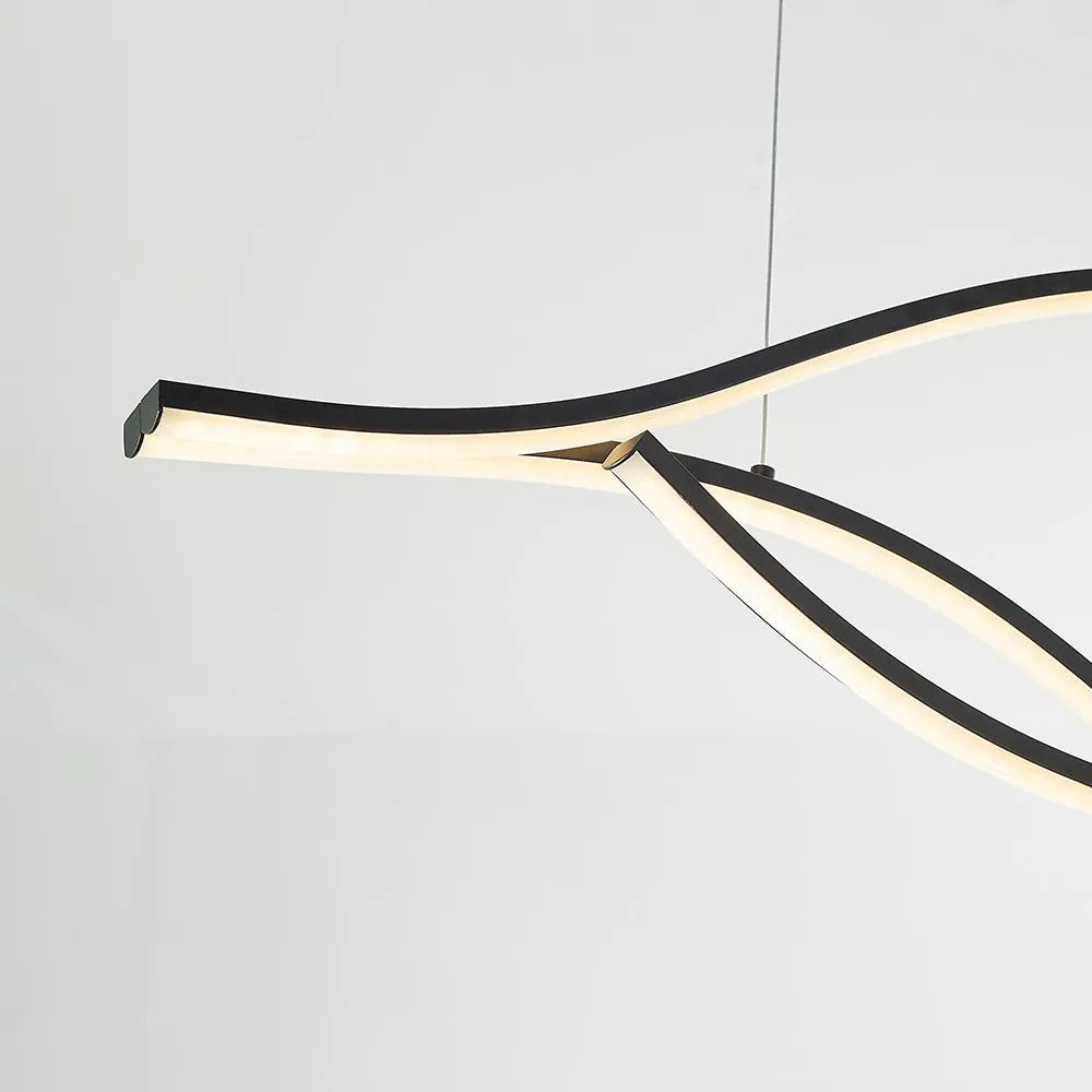 Arisha Pendant Light Multi-Curved Metal - Letslighting