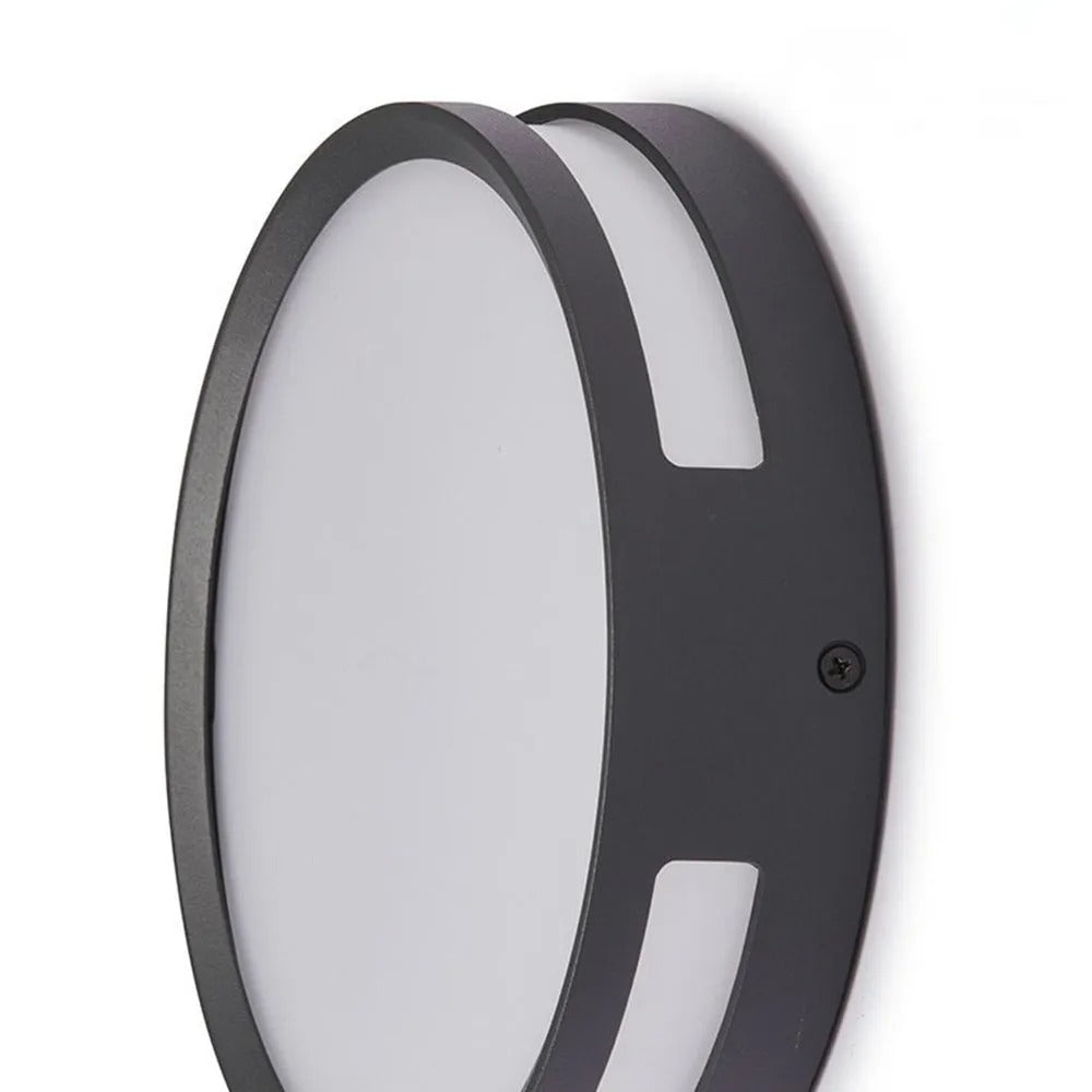 Ray Modern Round Metal Acrylic Outdoor Waterproof Wall Lamp