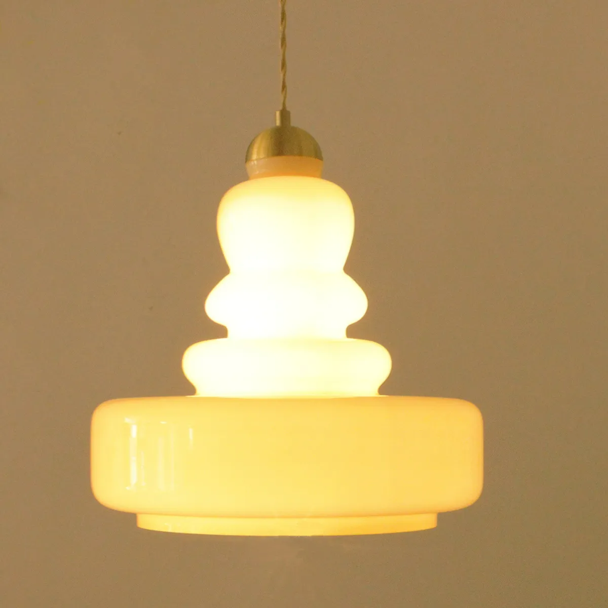 Valentina French Modern Kitchen Pendant Light Glass/Metal Living Room