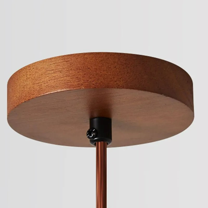 Muto Minimalist Wooden Pendant Light, Natural Wood Color