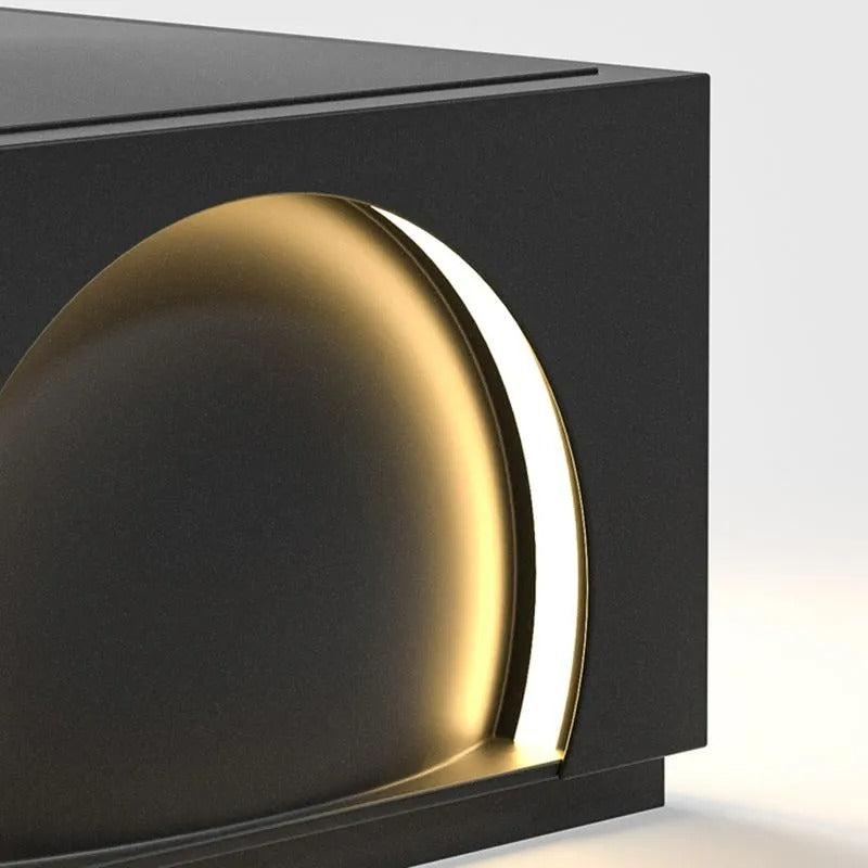 Ray Modern Rectangular Metal Outdoor Lamps Post - Letslighting