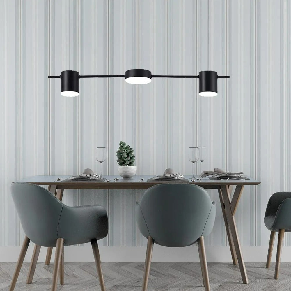 Arisha Metal Simple Linear Pendant Light 3/5Heads