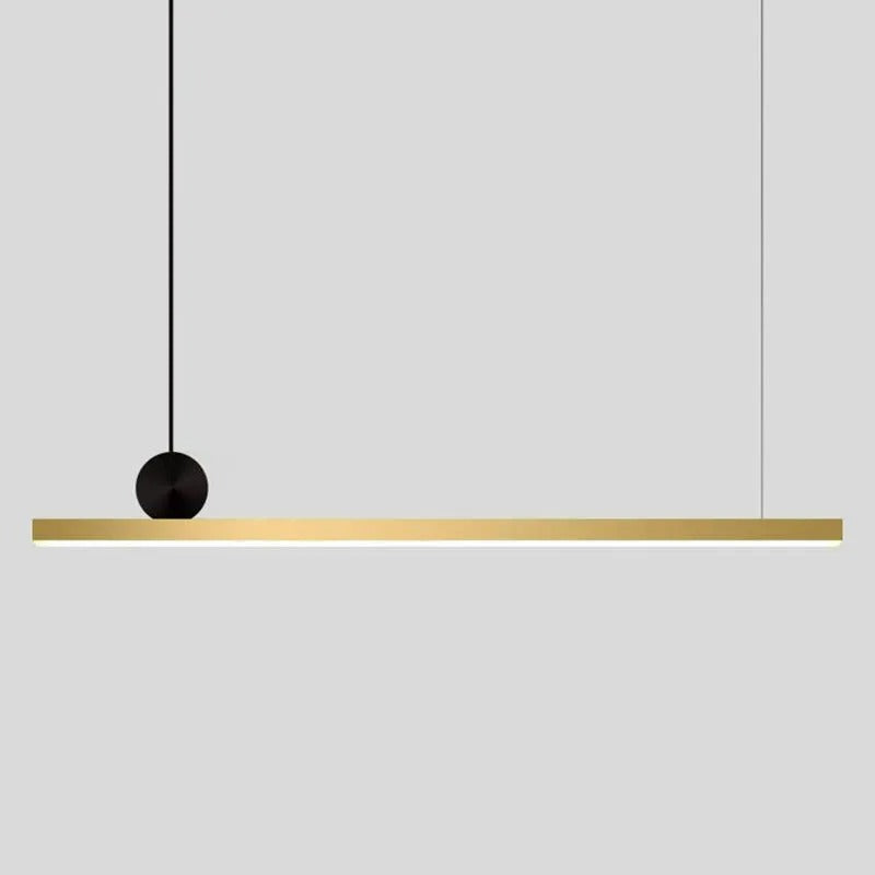 Arisha Pendant Light Asymmetrical Linear Modern Metal Study - Letslighting