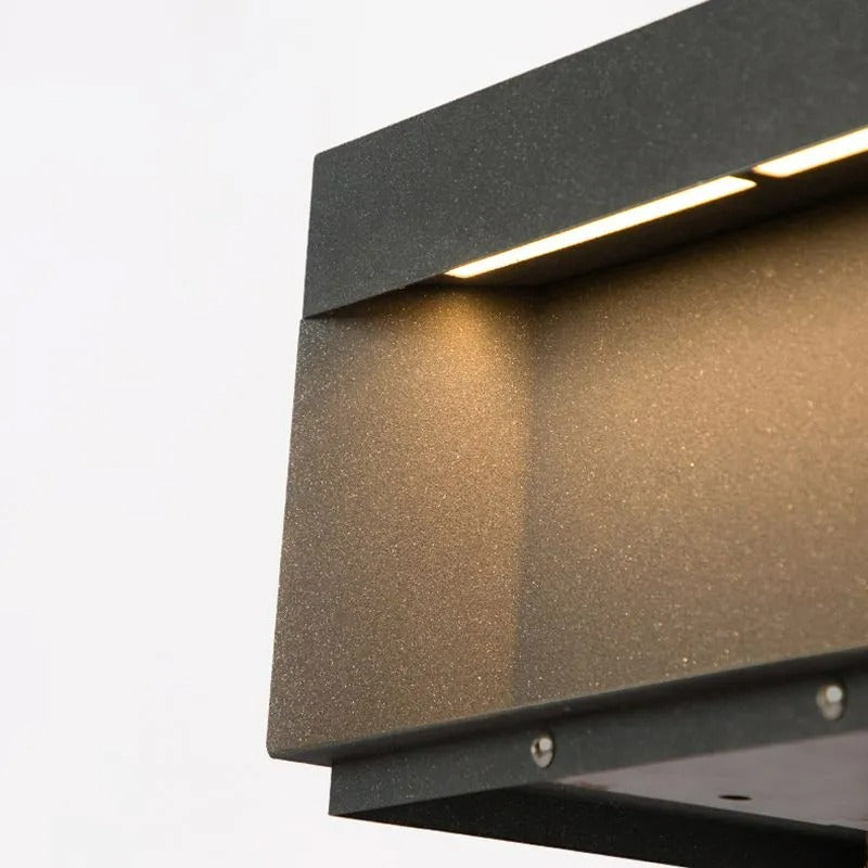 Ray Outdoor Post Lamps Modern Square Solar
