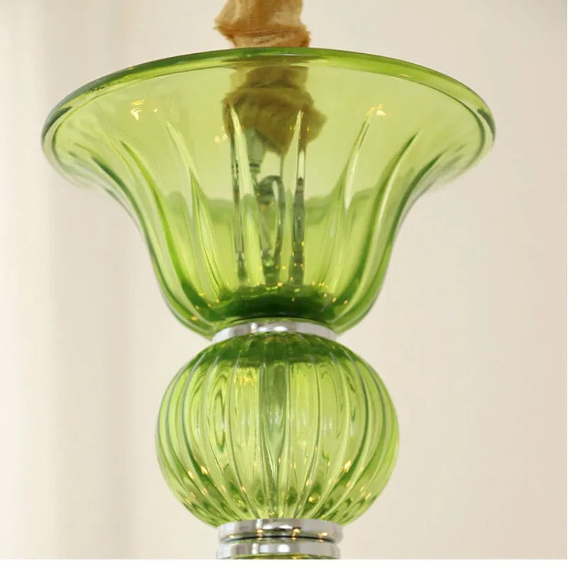 Silva Retro Chandelier Metal Glass Dining Room Living Room - Letslighting