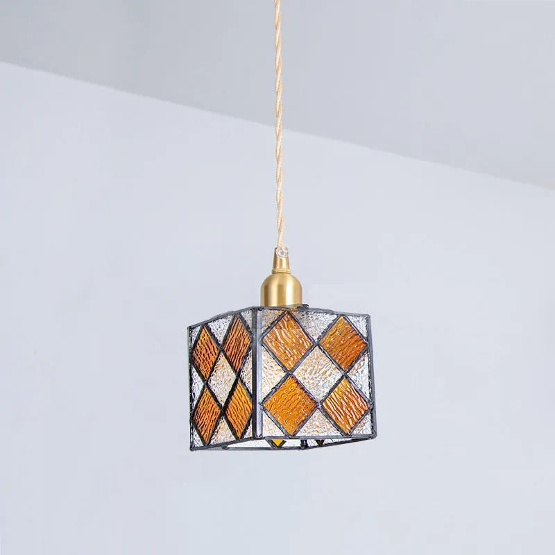 Valentina Retro LED Metal Glass Pendant Light Bedroom Dining Room
