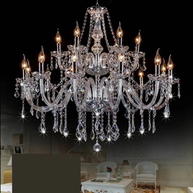 Silva Luxury Candlestick Crystal Chandelier
