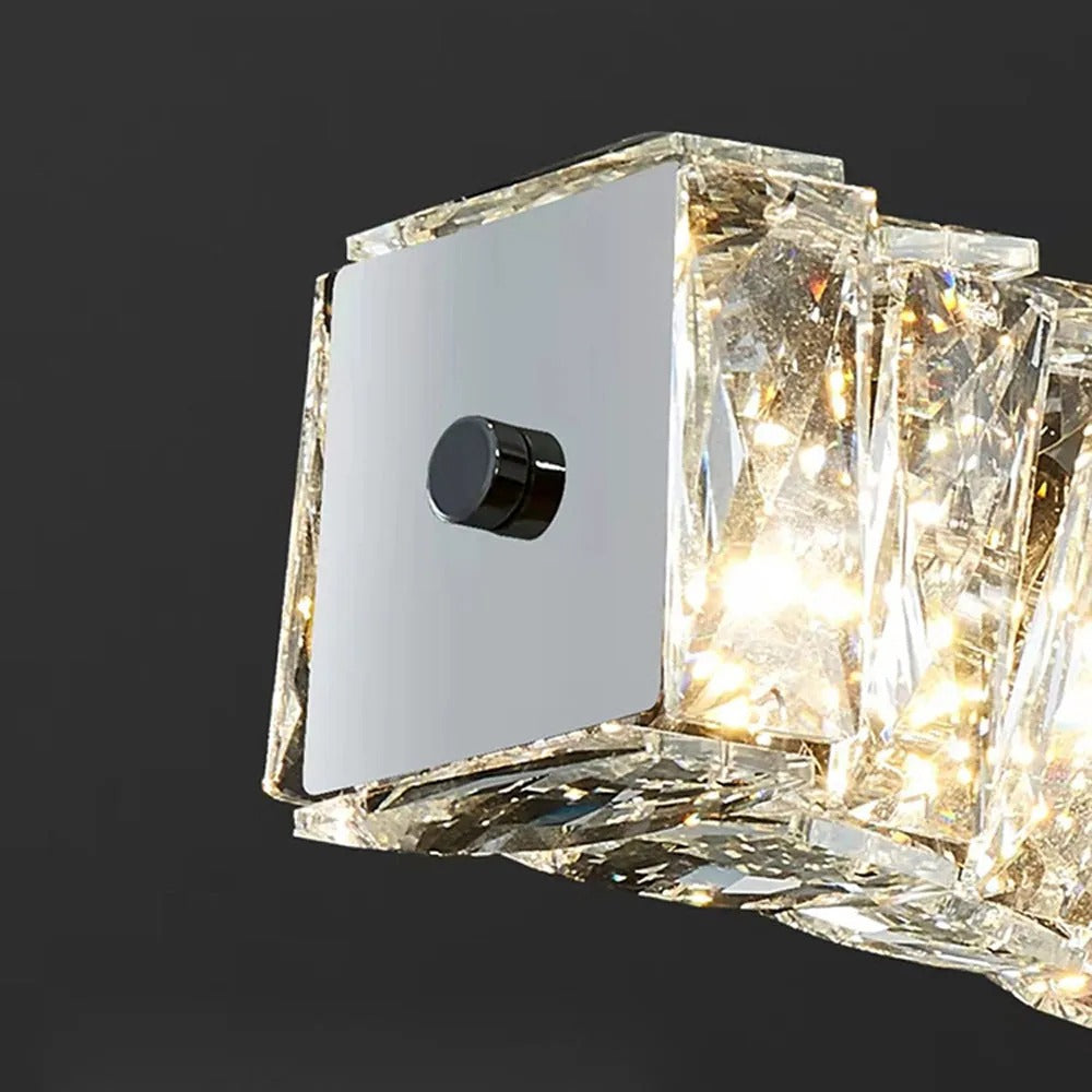 Kristy Crystal Sliver and Pendant Light Stainless Steel - Letslighting