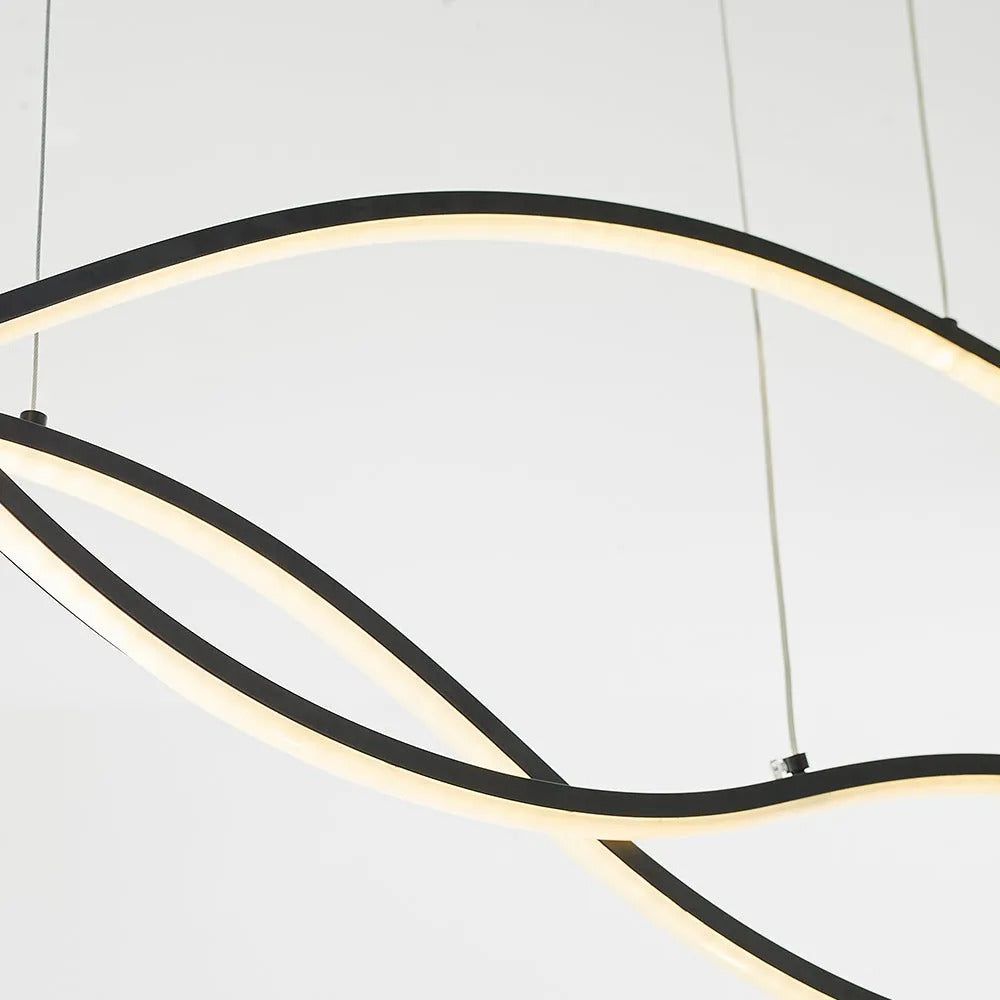 Arisha Pendant Light Multi-Curved Metal - Letslighting