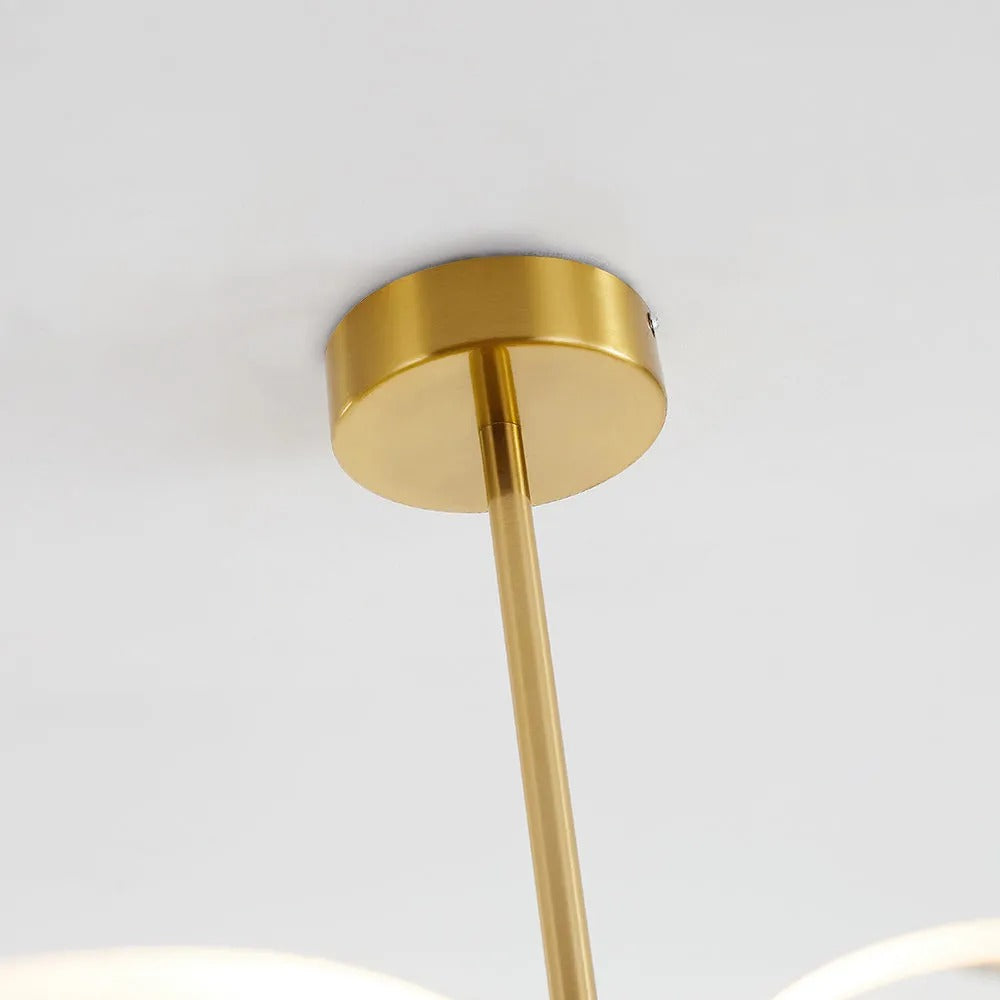 Arisha Art Deco Leaf Acrylic Chandelier - Letslighting