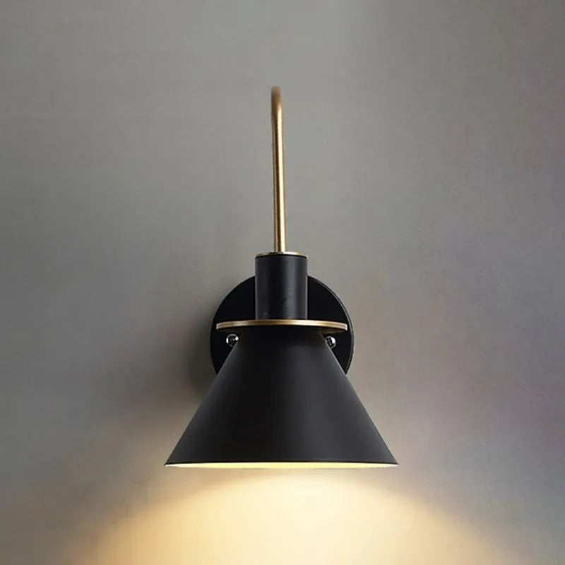 Valentina Vintage Horn Shape Metal Wall Lamp Living Room/Bedroom/Bathroom
