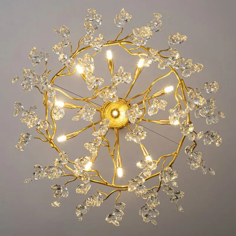 Kristy Contemporary Glass Crystal Chandelier