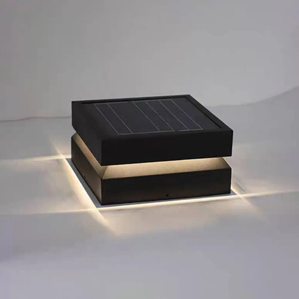 Ray Modern Concave Metal Outdoor Lamps Solar - Letslighting